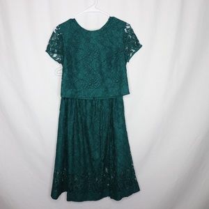 J. Crew Lace Skirt & Top Set